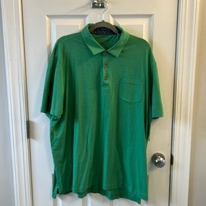Tailor Vintage golf shirt. Green. XXL.